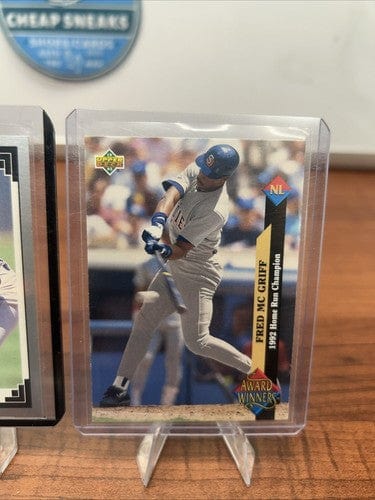 Cheap Sneaks Footwear/Sports Cards Baseball Card Fred McGriff HOF 5 Card Lot 91/92/93 Upper Deck, 1991 Leaf, 1992 Fleer