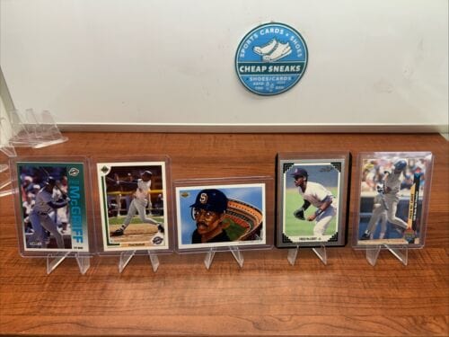 Cheap Sneaks Footwear/Sports Cards Baseball Card Fred McGriff HOF 5 Card Lot 91/92/93 Upper Deck, 1991 Leaf, 1992 Fleer