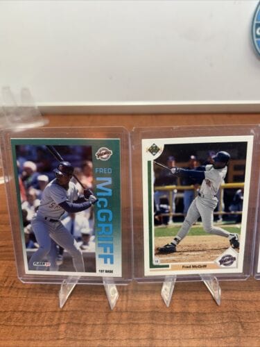 Cheap Sneaks Footwear/Sports Cards Baseball Card Fred McGriff HOF 5 Card Lot 91/92/93 Upper Deck, 1991 Leaf, 1992 Fleer
