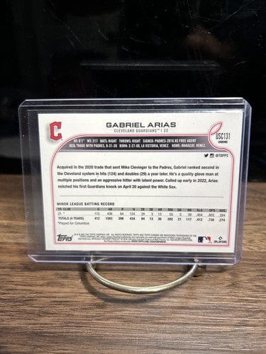 Cheap Sneaks Footwear/Sports Cards Baseball Card Gabriel Arias 2022 Topps Chrome Update Cleveland Guardians Baseball Ca