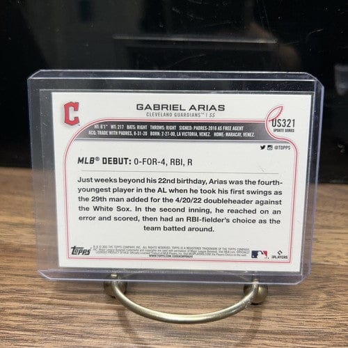 Cheap Sneaks Footwear/Sports Cards Baseball Card Gabriel Arias 2022 Topps Update Series Cleveland Guardians Rookie Car