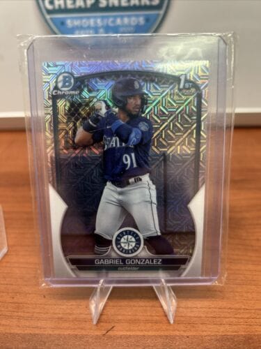 Cheap Sneaks Footwear/Sports Cards Baseball Card Gabriel Gonzalez 2023 1st Bowman Chrome Mojo #BCP-133 Seattle Marine