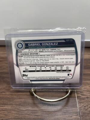 Cheap Sneaks Footwear/Sports Cards Baseball Card Gabriel Gonzalez 2023 Bowman Chrome Mojo Refractors #BCP-133 Mariners