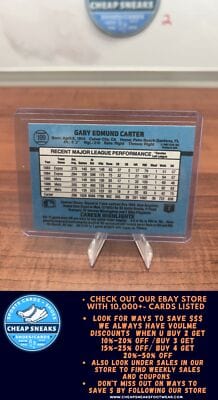 Cheap Sneaks Footwear/Sports Cards Baseball Card Gary Carter 1988 Donruss #199 New York Mets