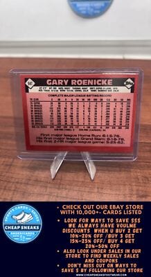 Cheap Sneaks Footwear/Sports Cards Baseball Card Gary Roenicke 1986 Topps Traded #94T New York Yankees