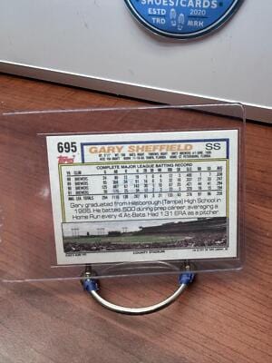 Cheap Sneaks Footwear/Sports Cards Baseball Card Gary Sheffield 1992 Topps Micro #695 Milwaukee Brewers