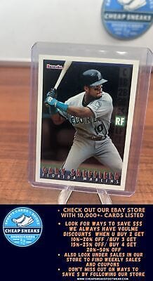 Cheap Sneaks Footwear/Sports Cards Baseball Card Gary Sheffield 1995 Bazooka #44 Florida Marlins