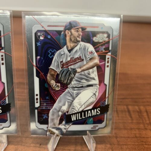 Cheap Sneaks Footwear/Sports Cards Baseball Card Gavin Williams (RC) 2024 Topps Cosmic Chrome Cleveland Guardians #63 +