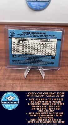 Cheap Sneaks Footwear/Sports Cards Baseball Card George Brett 1988 Donruss #102c Kansas City Royals