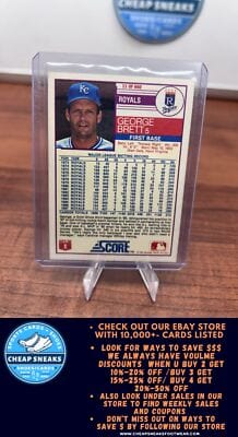 Cheap Sneaks Footwear/Sports Cards Baseball Card George Brett 1988 Score #11 Kansas City Royals