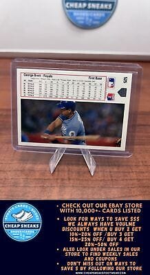 Cheap Sneaks Footwear/Sports Cards Baseball Card George Brett 1991 Upper Deck #525 Kansas City Royals
