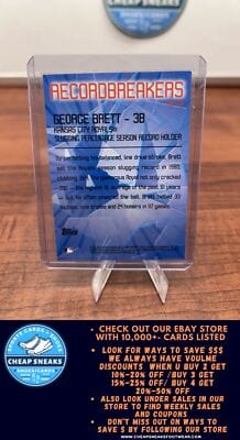Cheap Sneaks Footwear/Sports Cards Baseball Card George Brett 2003 Topps Record Breakers (Series Two) #RB-GB Kansas Cit
