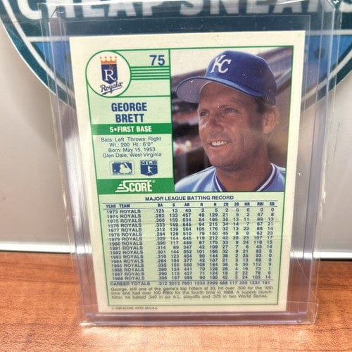 Cheap Sneaks Footwear/Sports Cards Baseball Card George Brett Lot(3) 89 Score, 90 Fleer, 22 Allen&Ginter Mini Kansas Ci