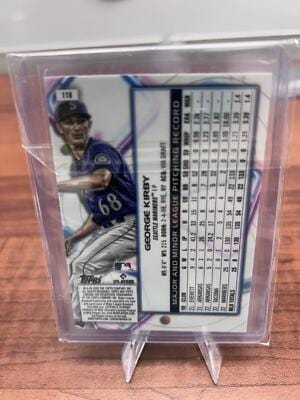 Cheap Sneaks Footwear/Sports Cards Baseball Card George Kirby 2023 Topps Cosmic Chrome #118 Seattle Mariners