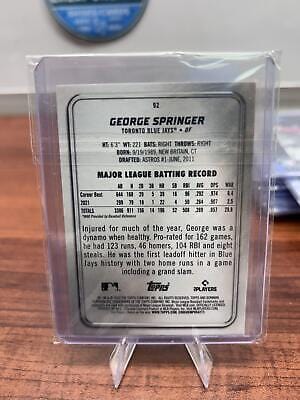 Cheap Sneaks Footwear/Sports Cards Baseball Card George Springer 2022 Bowman Platinum #92 Toronto Blue Jays