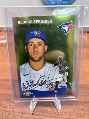 Cheap Sneaks Footwear/Sports Cards Baseball Card George Springer 2023 Topps Chrome Platinum Anniversary #362 Toronto Bl