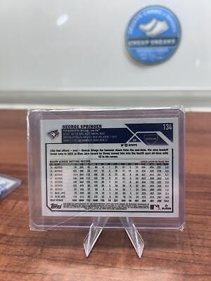 Cheap Sneaks Footwear/Sports Cards Baseball Card George Springer SN 2023 Topps Chrome Purple Speckle Refractor #134 /29