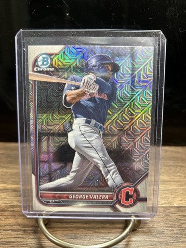 Cheap Sneaks Footwear/Sports Cards Baseball Card George Valera Rookie 2022 Bowman Chrome Prospects MOJO REFRACTOR -Guar