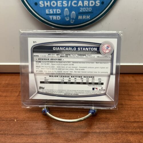 Cheap Sneaks Footwear/Sports Cards Baseball Card GIANCARLO STANTON 2023 Bowman Baseball Card #91 New York Yankees