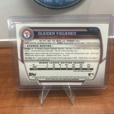 Cheap Sneaks Footwear/Sports Cards Baseball Card Gleider Figuereo 2023 1st Bowman Chrome Green Shimmer Refractor /99 #