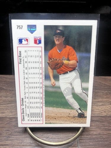 Cheap Sneaks Footwear/Sports Cards Baseball Card Glen Davis Baltimore Orioles 1991 Upper Deck Baseball Card # 757