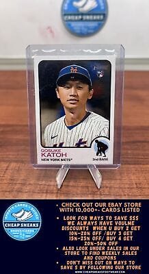 Cheap Sneaks Footwear/Sports Cards Baseball Card Gosuke Katoh RC 2022 Topps Heritage #661 New York Mets