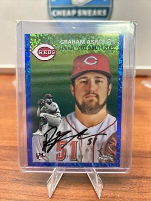 Cheap Sneaks Footwear/Sports Cards Baseball Card Graham Ashcraft 2023 Topps Chrome Platinum Anniv Blue Diamond Refracto