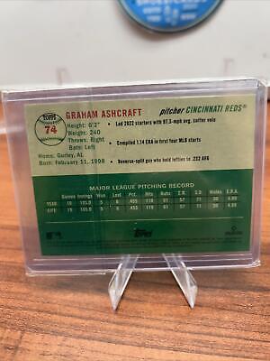Cheap Sneaks Footwear/Sports Cards Baseball Card Graham Ashcraft 2023 Topps Chrome Platinum Anniv Blue Diamond Refracto