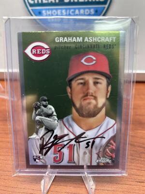 Cheap Sneaks Footwear/Sports Cards Baseball Card Graham Ashcraft RC 2023 Topps Chrome Platinum Anniversary #74 Cincinna