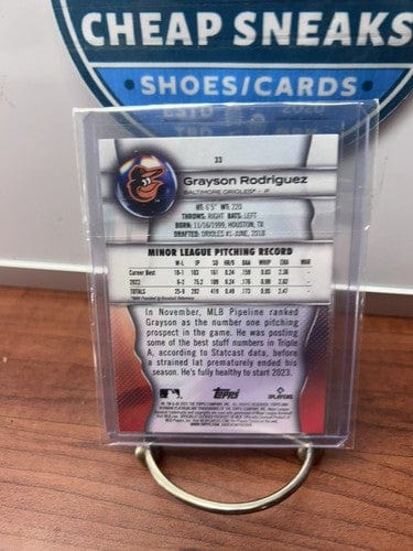 Cheap Sneaks Footwear/Sports Cards Baseball Card Grayson Rodriguez RC 2023 Bowman Platinum Baltimore Orioles Baseball C