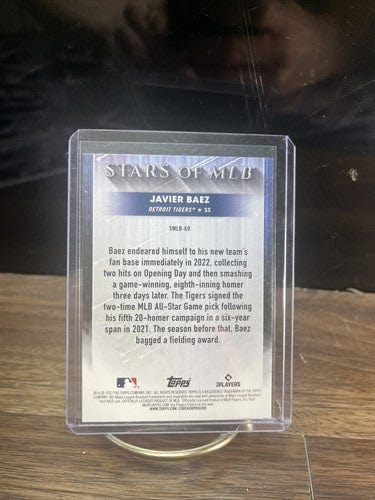 Cheap Sneaks Footwear/Sports Cards Baseball Card Green Wave Refractor Autograph #26/199 Javier Baez 2022 Topps Update Stars of MLB Detroit Tigers #SMLB-69