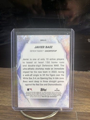 Cheap Sneaks Footwear/Sports Cards Baseball Card Green Wave Refractor Autograph #26/199 JAVIER BAEZ 2023 Topps Series 1 Stars of MLB Chrome #SMLBC-5 Detroit T