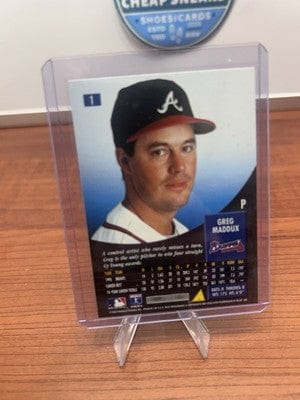 Cheap Sneaks Footwear/Sports Cards Baseball Card Greg Maddux 1996 Pinnacle Starburst Baseball Card #1 HOF Atlanta Brave