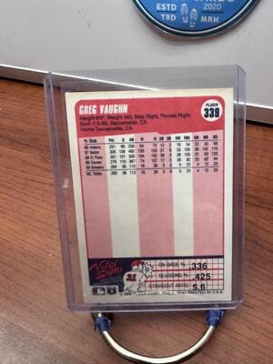 Cheap Sneaks Footwear/Sports Cards Baseball Card Greg Vaughn 1990 Fleer Canadian #339 Milwaukee Brewers