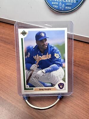 Cheap Sneaks Footwear/Sports Cards Baseball Card Greg Vaughn 1991 Upper Deck #526c Milwaukee Brewers