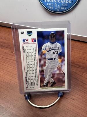 Cheap Sneaks Footwear/Sports Cards Baseball Card Greg Vaughn 1991 Upper Deck #526c Milwaukee Brewers