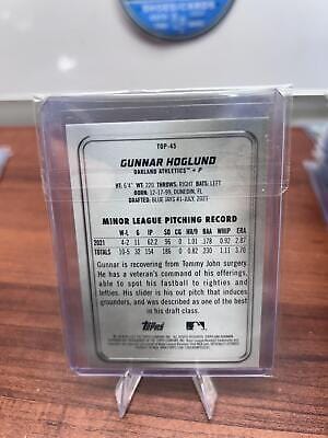 Cheap Sneaks Footwear/Sports Cards Baseball Card Gunnar Hoglund 2022 Bowman Platinum Top Prospects #TOP-45 Oakland Athl