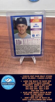 Cheap Sneaks Footwear/Sports Cards Baseball Card Hal Morris 1990 Score #602 New York Yankees