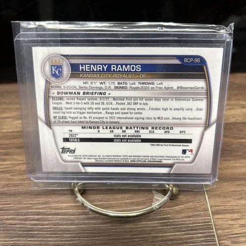 Cheap Sneaks Footwear/Sports Cards Baseball Card HENRY RAMOS 2023 BOWMAN CHROME BCP-96 1ST BOWMAN KANSAS CITY ROYALS