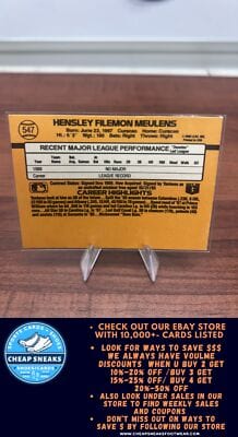 Cheap Sneaks Footwear/Sports Cards Baseball Card Hensley Meulens RC 1989 Donruss #547 New York Yankees