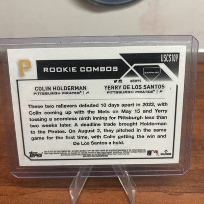 Cheap Sneaks Footwear/Sports Cards Baseball Card Holderman/Santos 2023 Topps Chrome Upd Gold Sapphire Rookie Combos #US