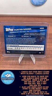 Cheap Sneaks Footwear/Sports Cards Baseball Card Hunter Dozier RC 2017 Topps Chrome #101 Kansas City Royals