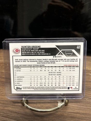 Cheap Sneaks Footwear/Sports Cards Baseball Card Hunter Greene 2023 Topps Chrome Pink Refractor Cincinnati Reds Basebal