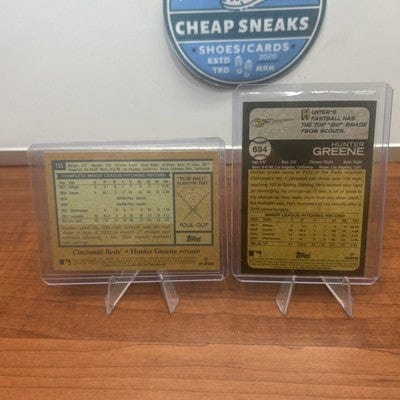 Cheap Sneaks Footwear/Sports Cards Baseball Card Hunter Greene (RC)2022 Topps #153 Cincinnati Reds Baseball Card NM Roo