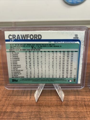 Cheap Sneaks Footwear/Sports Cards Baseball Card J.P. CRAWFORD 2019 Topps Chrome Sepia Refractor #15 + Bonus Card Marin