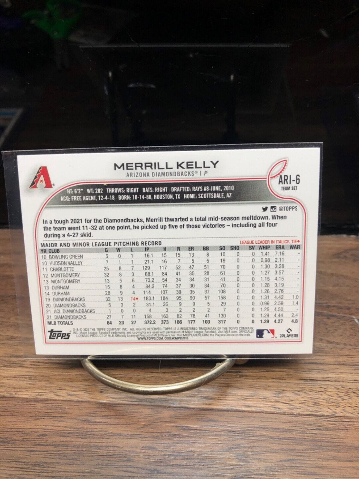 Cheap Sneaks Footwear/Sports Cards Baseball Card J. Palacios RC Auto #1 2022 Topps Series 1 Merrill Kelly Baseball Card ARI-6 team set Arz Dia