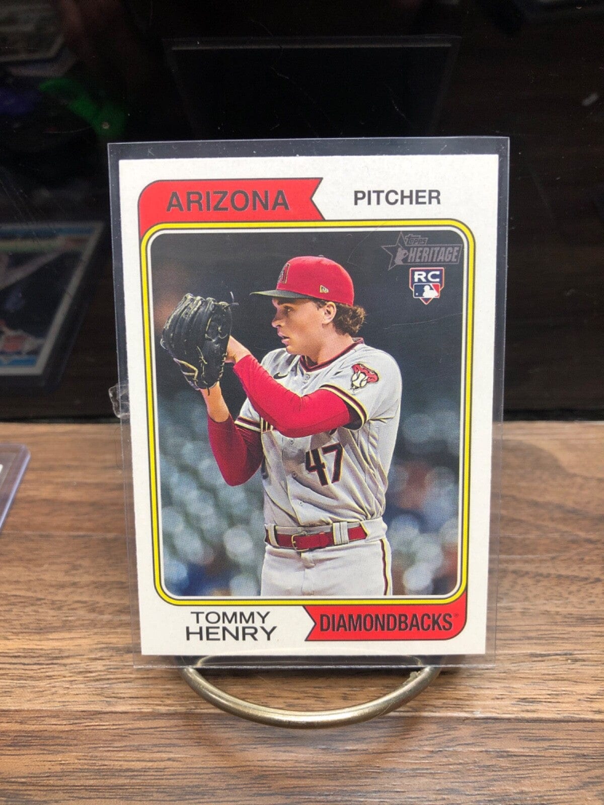 Cheap Sneaks Footwear/Sports Cards Baseball Card J. Palacios RC Auto #1 2023 Topps Heritage Tommy Henry Rookie Arizona Diamondbacks #147