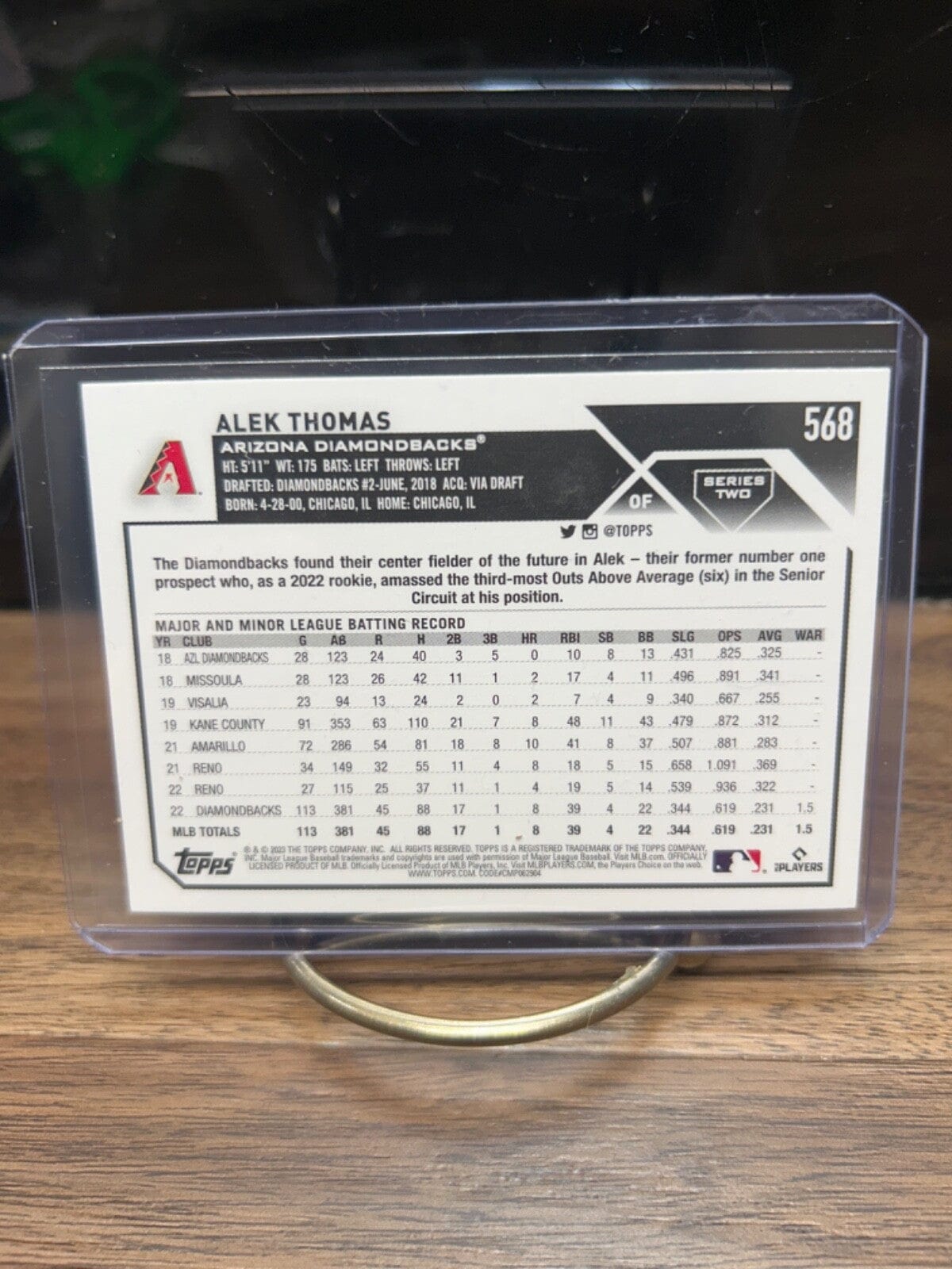 Cheap Sneaks Footwear/Sports Cards Baseball Card J. Palacios RC Auto #1 2023 Topps Series 2 #568 Alek Thomas Future Stars Arizona Diamondbacks