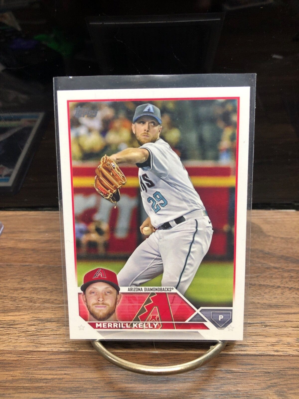 Cheap Sneaks Footwear/Sports Cards Baseball Card J. Palacios RC Auto #1 Merrill Kelly 2023 Topps Baseball card Series One Base #71 Arizona Dia