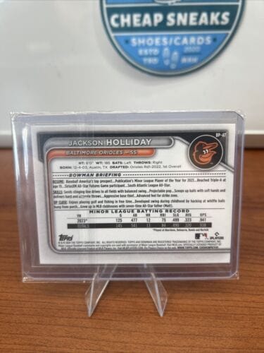 Cheap Sneaks Footwear/Sports Cards Baseball Card Jackson Holliday 2024 Bowman Prospects #BP-47 Baltimore Orioles